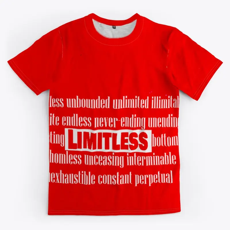 "shirtwxt"  Limitless Text T Shirts