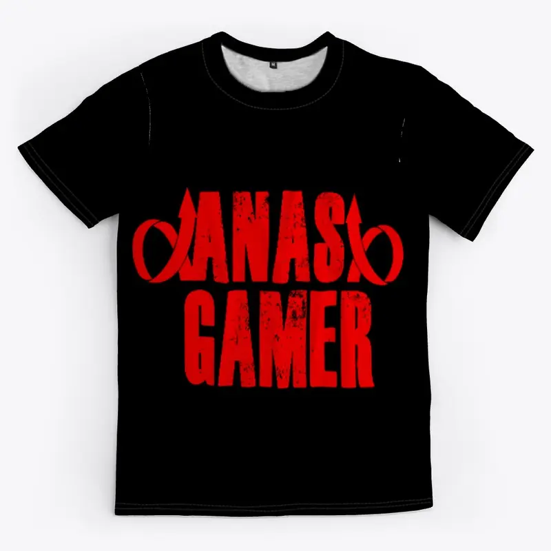 "shirtwxt" Anas - Gamer T-shirt Black