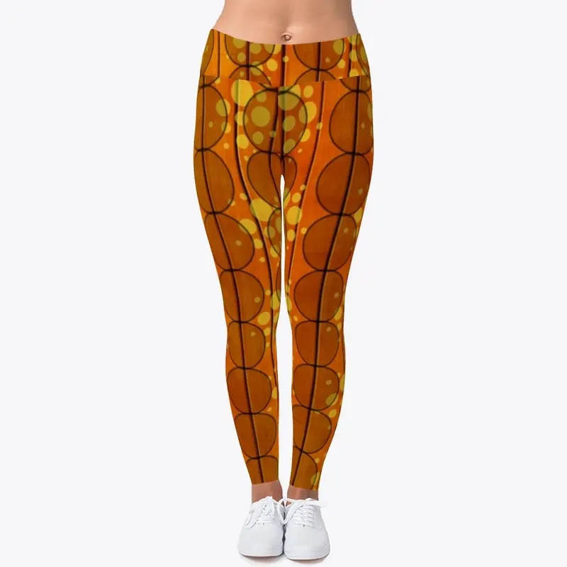 brown circles Legging